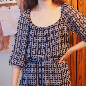 Speechless Criss Cross Pattern Dress